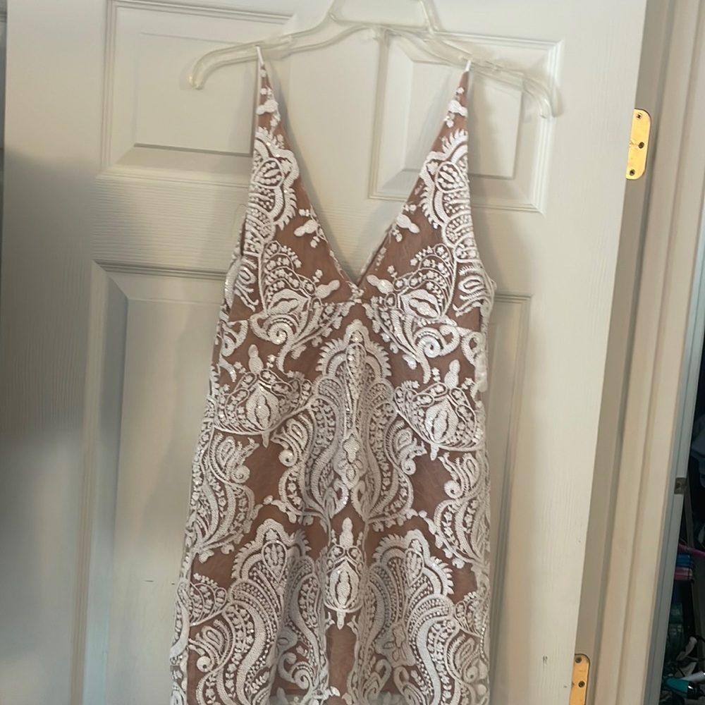 Brand new free people sequin nude dress!!